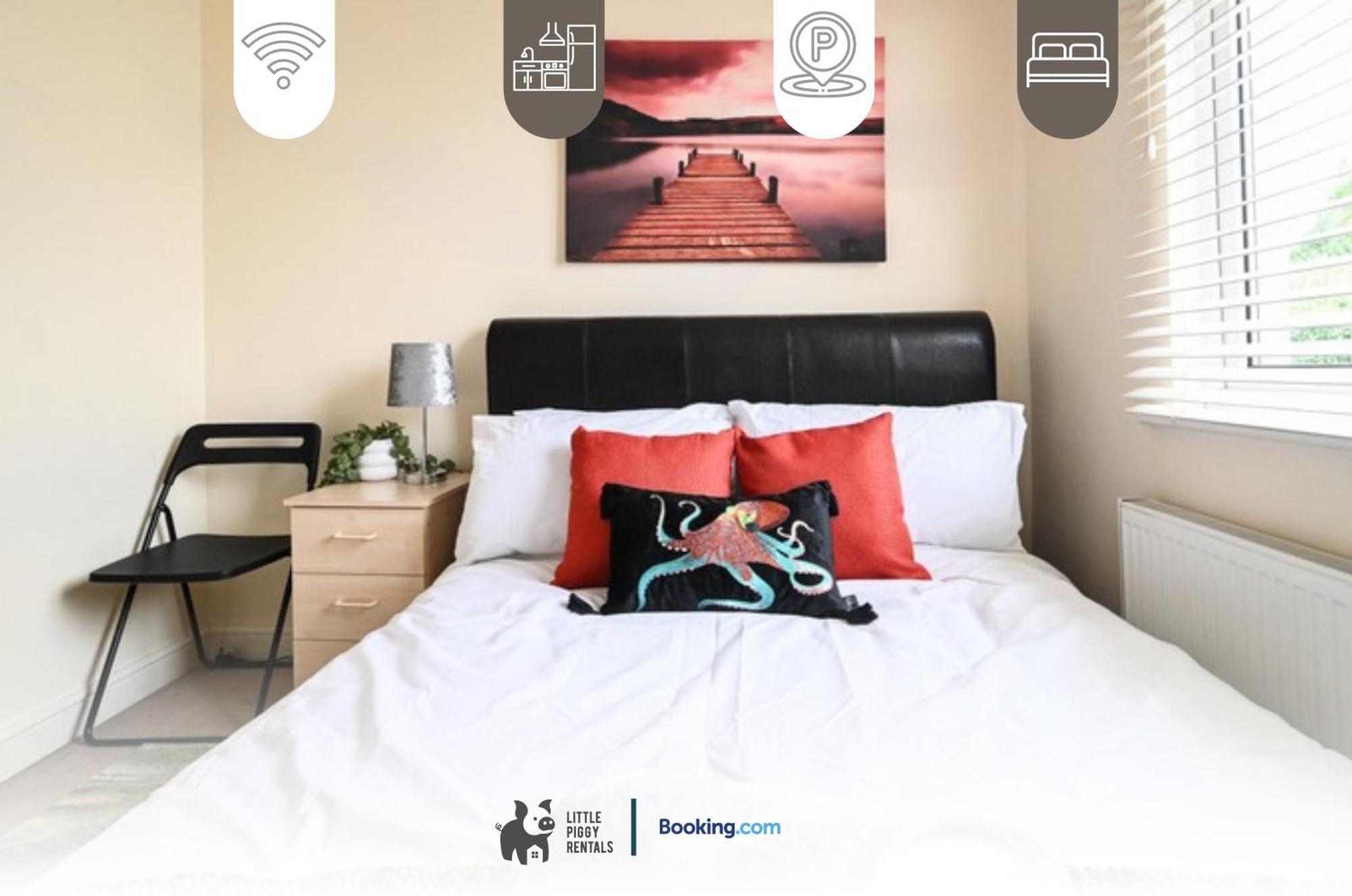 4 Bedroom House By Littlepiggyrentals Short Lets & Serviced Accommodation Luton With Superfast Wifi المظهر الخارجي الصورة